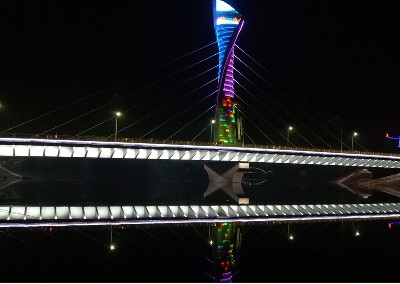 颖河大桥夜景
